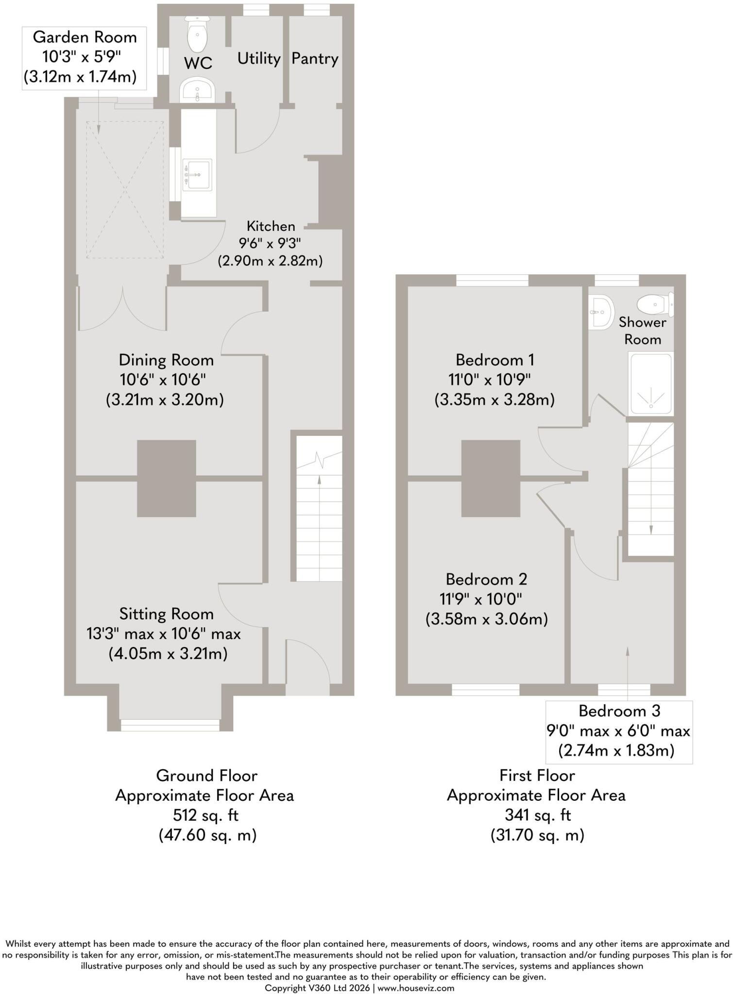 Mid Terraced Cottage in the Heart of Cley floorplan