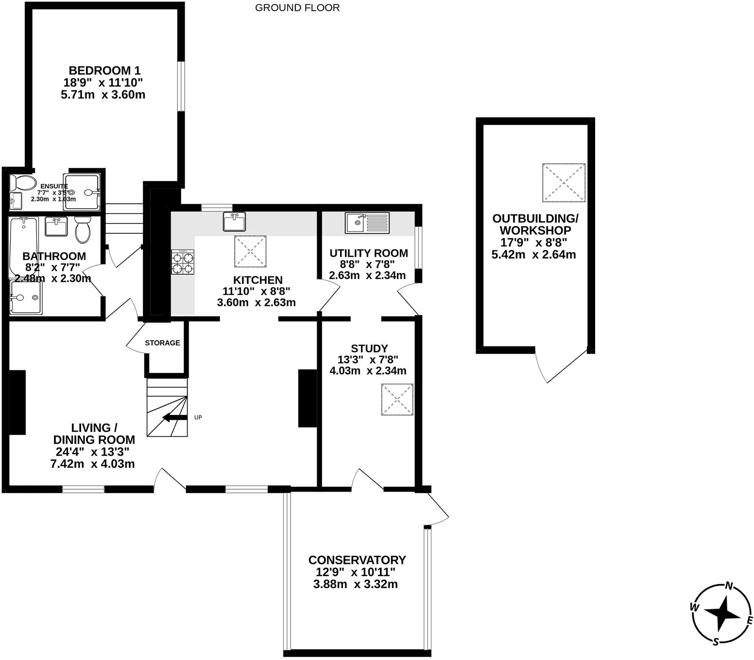 Mill House, Wheel Hill, Laxey floorplan
