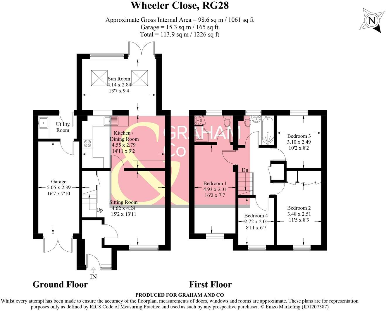 Wheeler Close, Whitchurch floorplan