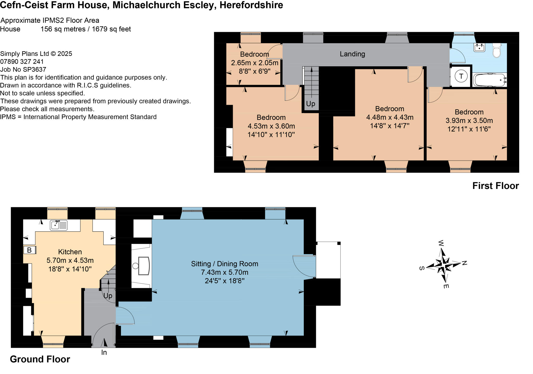 Cefn-Ceist Farm, Michaelchurch Escley, Hereford, Herefordshire floorplan
