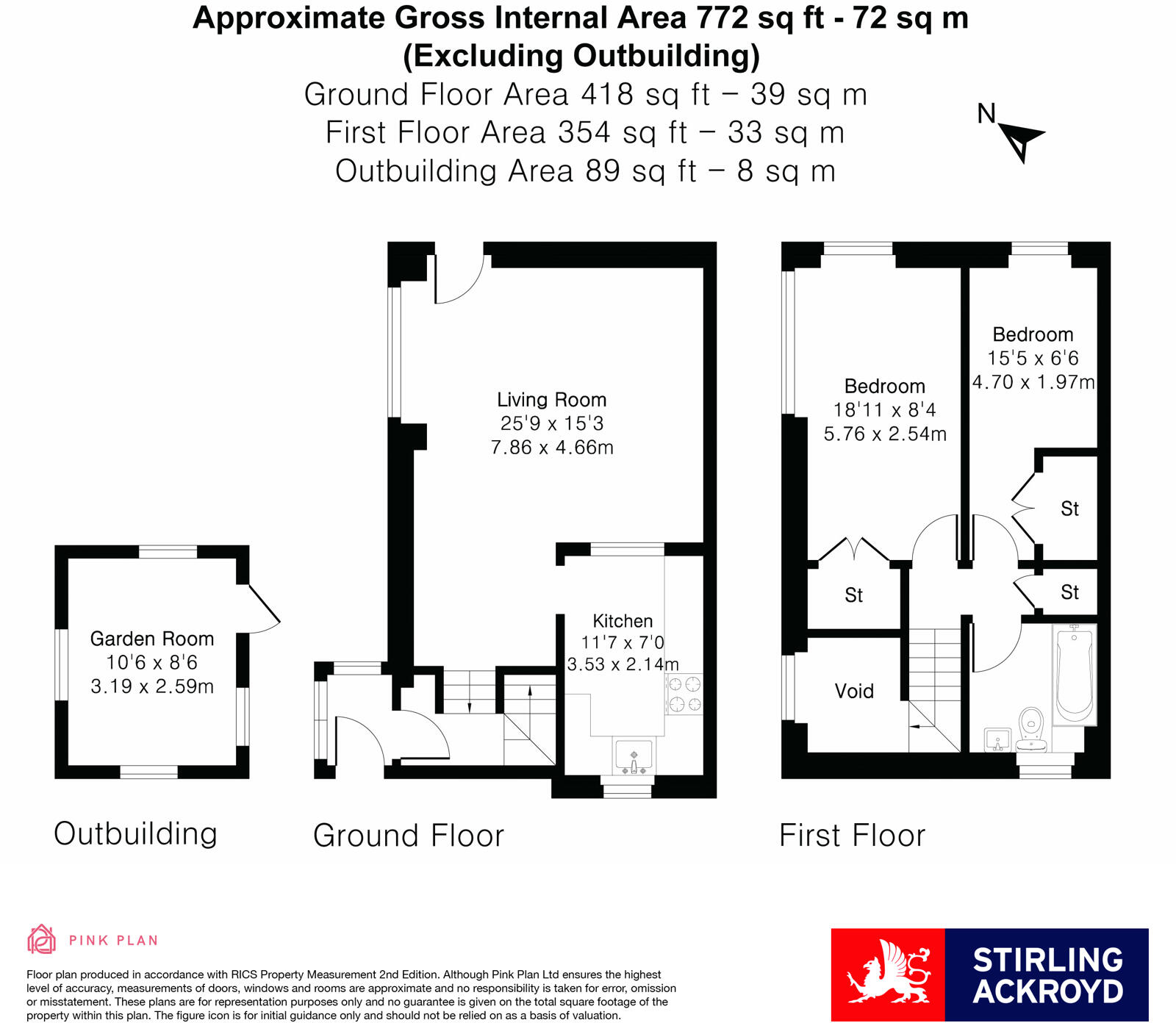 Stile Path, Sunbury-On-Thames, Surrey, TW16 floorplan