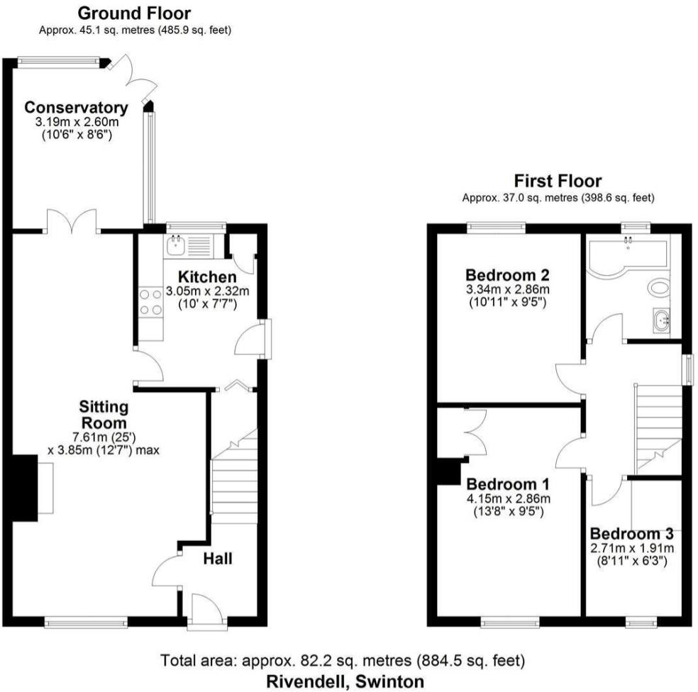 Middle Street, Swinton floorplan