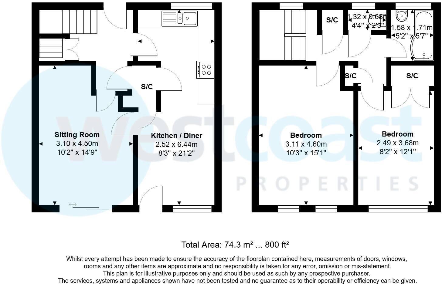 Sir Johns Wood, Moor End Spout, Nailsea, North Somerset, BS48 floorplan
