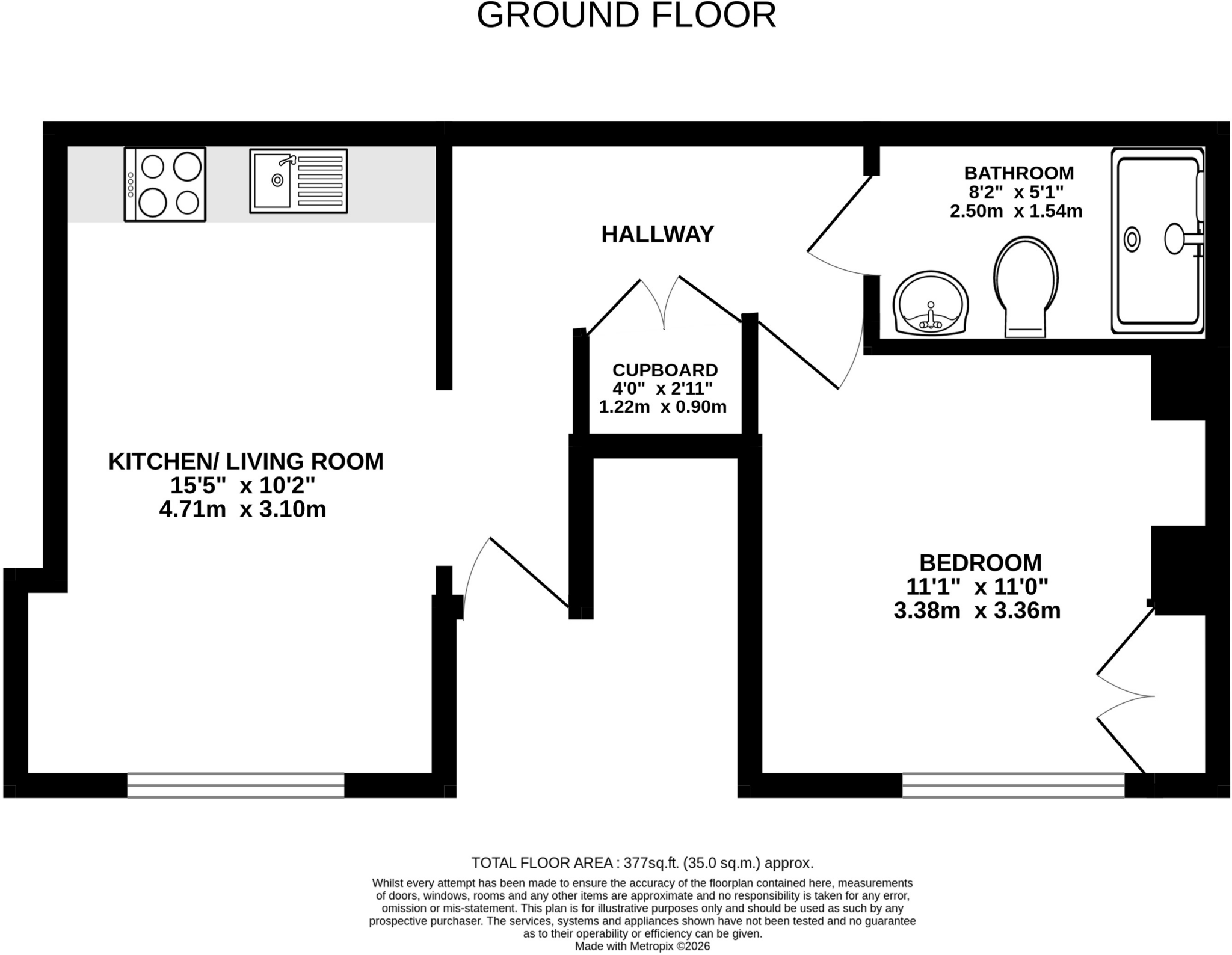 Garden Court, 231-232 Ladywood Middleway, Birmingham City Centre floorplan