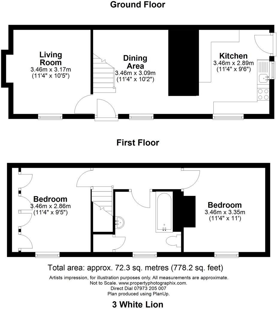 White Lion Square, Llangollen floorplan