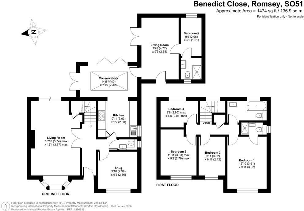 Benedict Close, Romsey, Hampshire floorplan