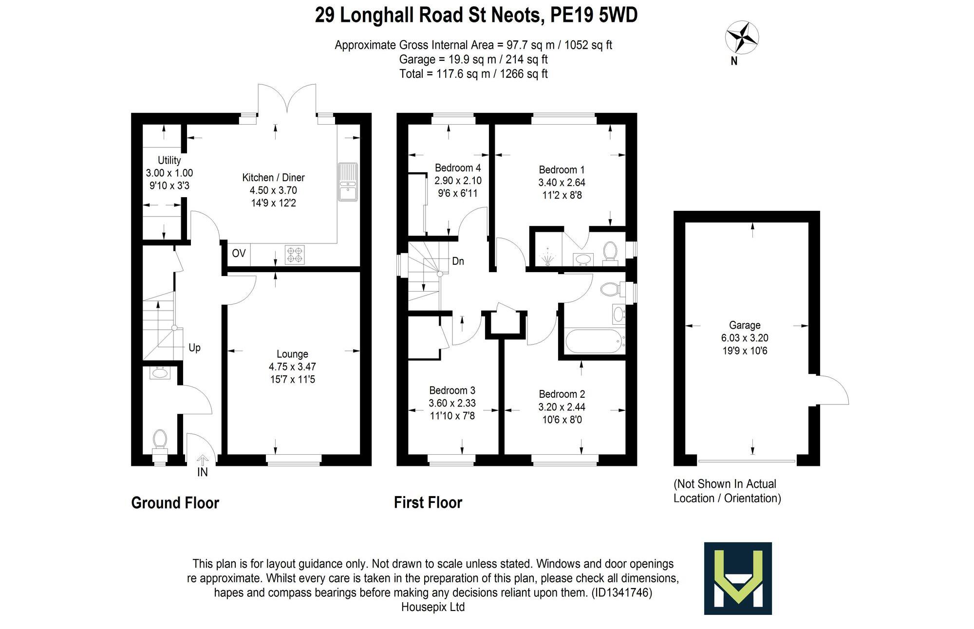 Longhall Road, Buckden, PE19 floorplan