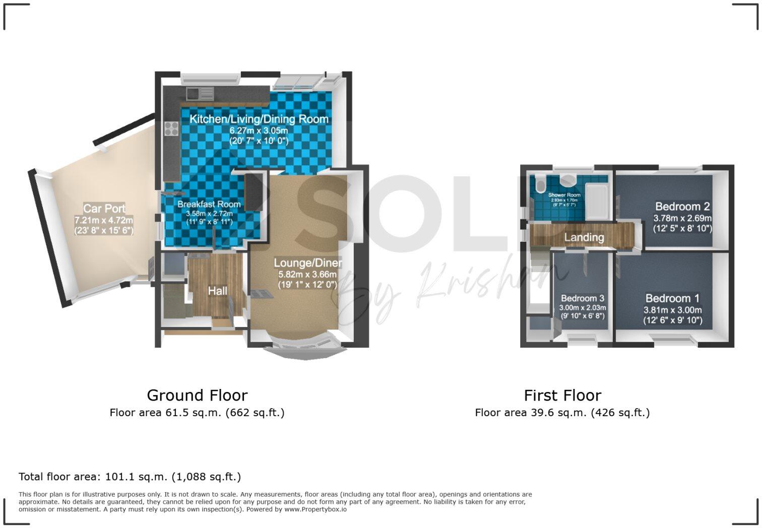 Pembroke Avenue, Wigston floorplan