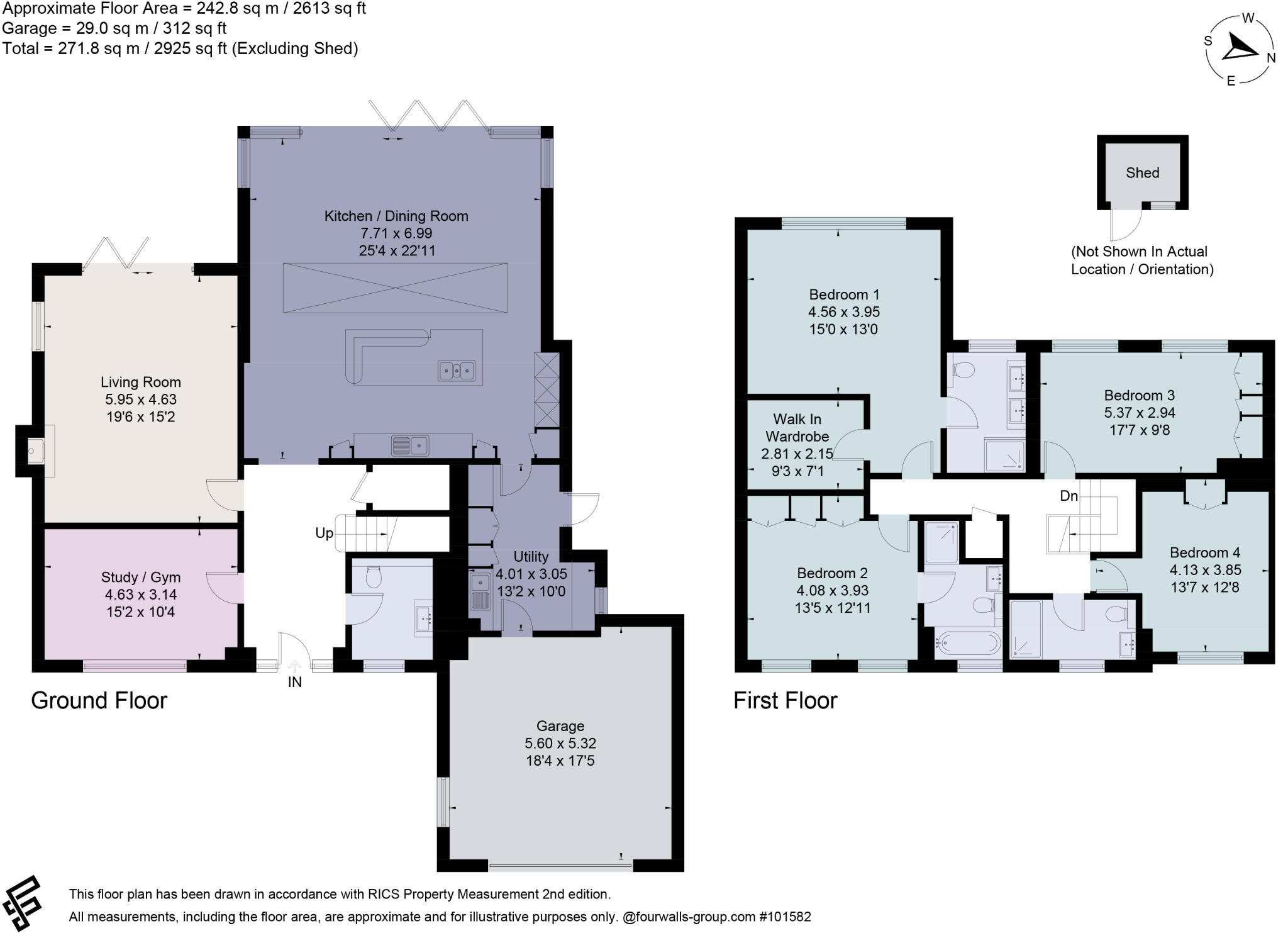 Longhurst Road, East Horsley, Leatherhead, Surrey, KT24 floorplan