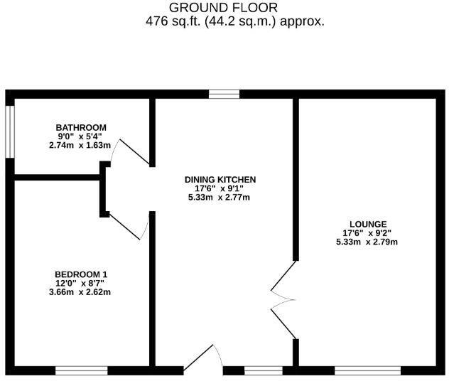 The Coach Yard R/o 87 Cromwell Road, Grimsby floorplan