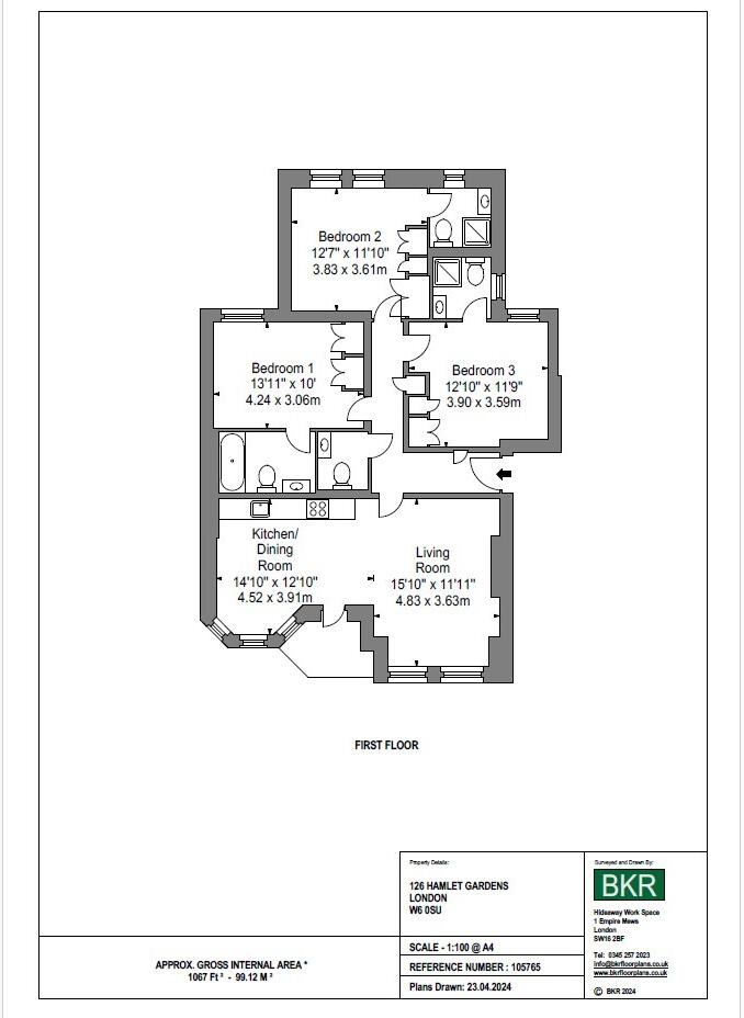 Hamlet Gardens, King Street, Hammersmith, W6 floorplan
