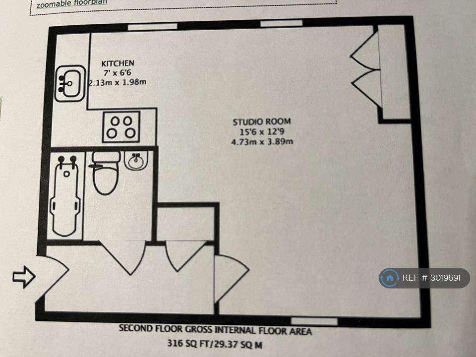Bowles Hall, Brentford, TW8 floorplan