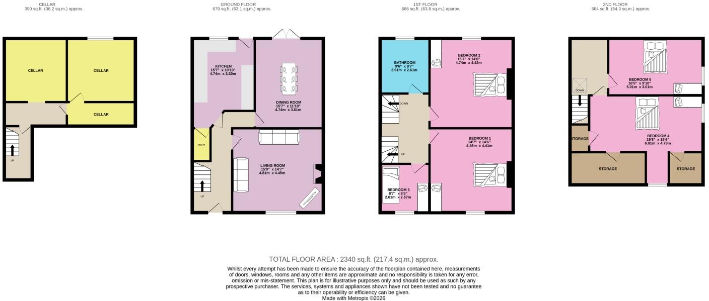 Cleveland Road, Huddersfield, HD1 floorplan