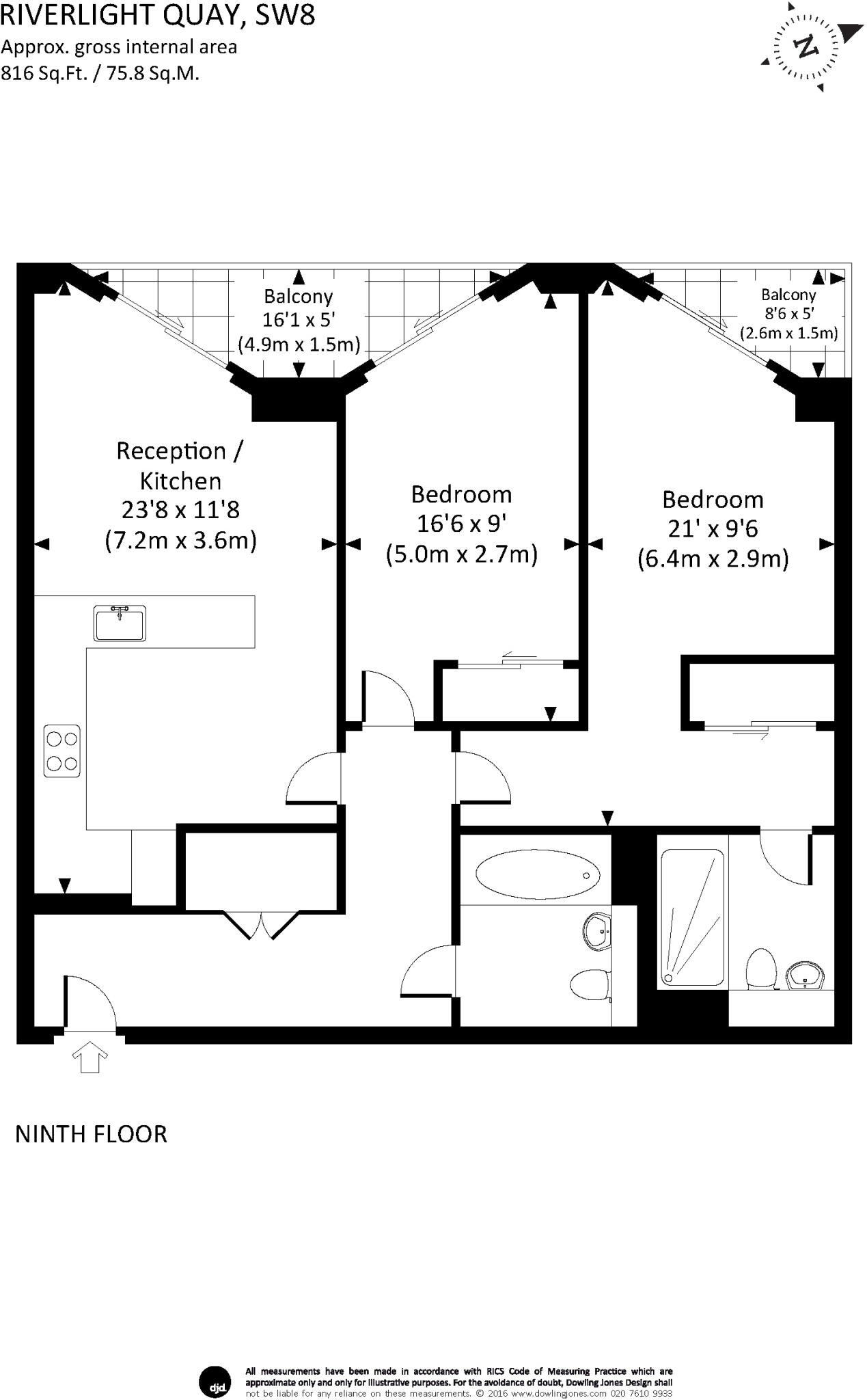 Riverlight Quay London SW11 floorplan