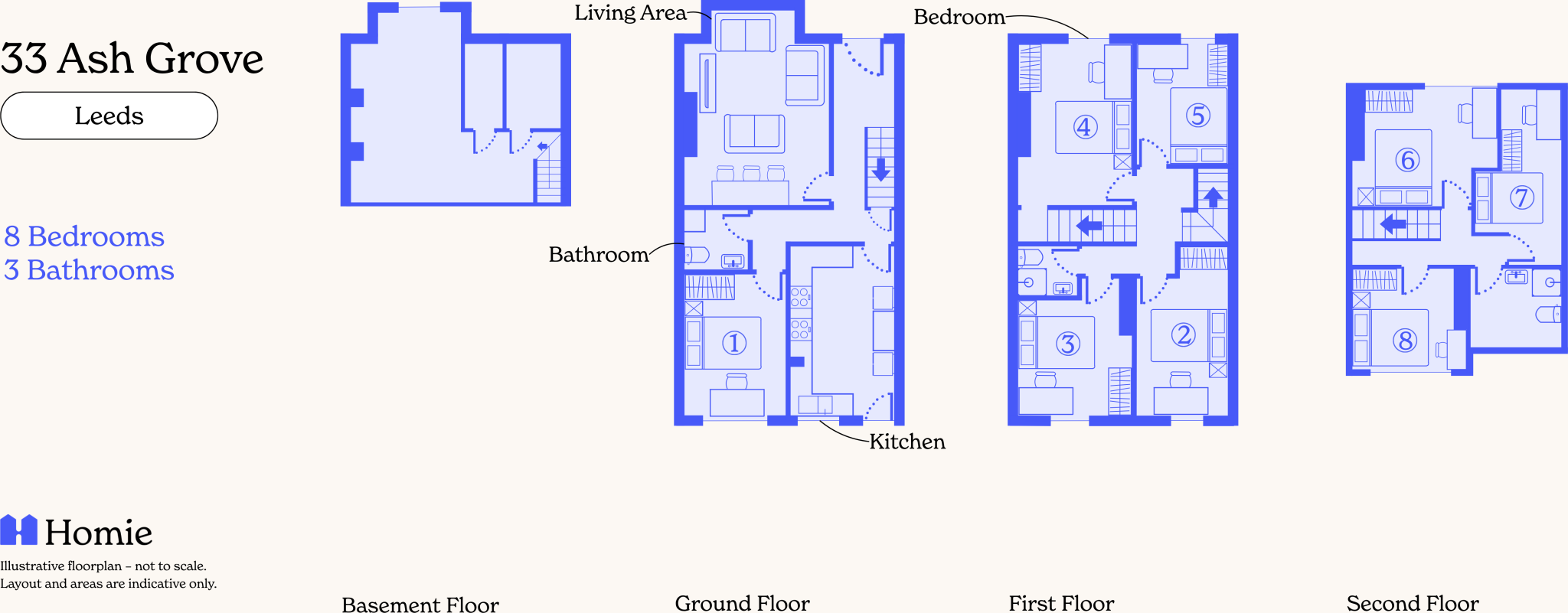 33, Ash Grove, Leeds floorplan