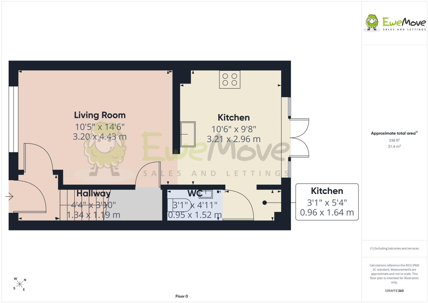 Glebe Road, Boughton, Northampton, Northamptonshire, NN2 floorplan