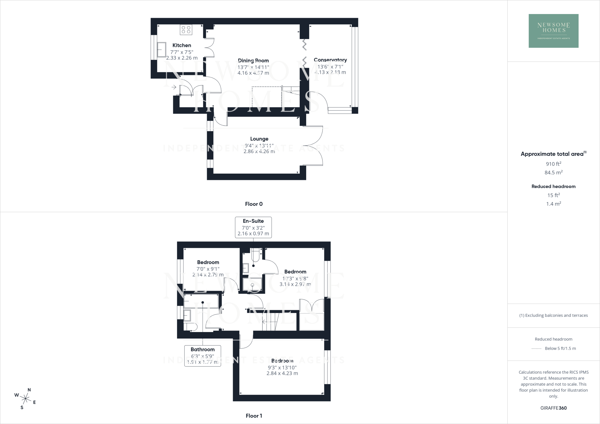 Bryn Afon, Greenfield floorplan
