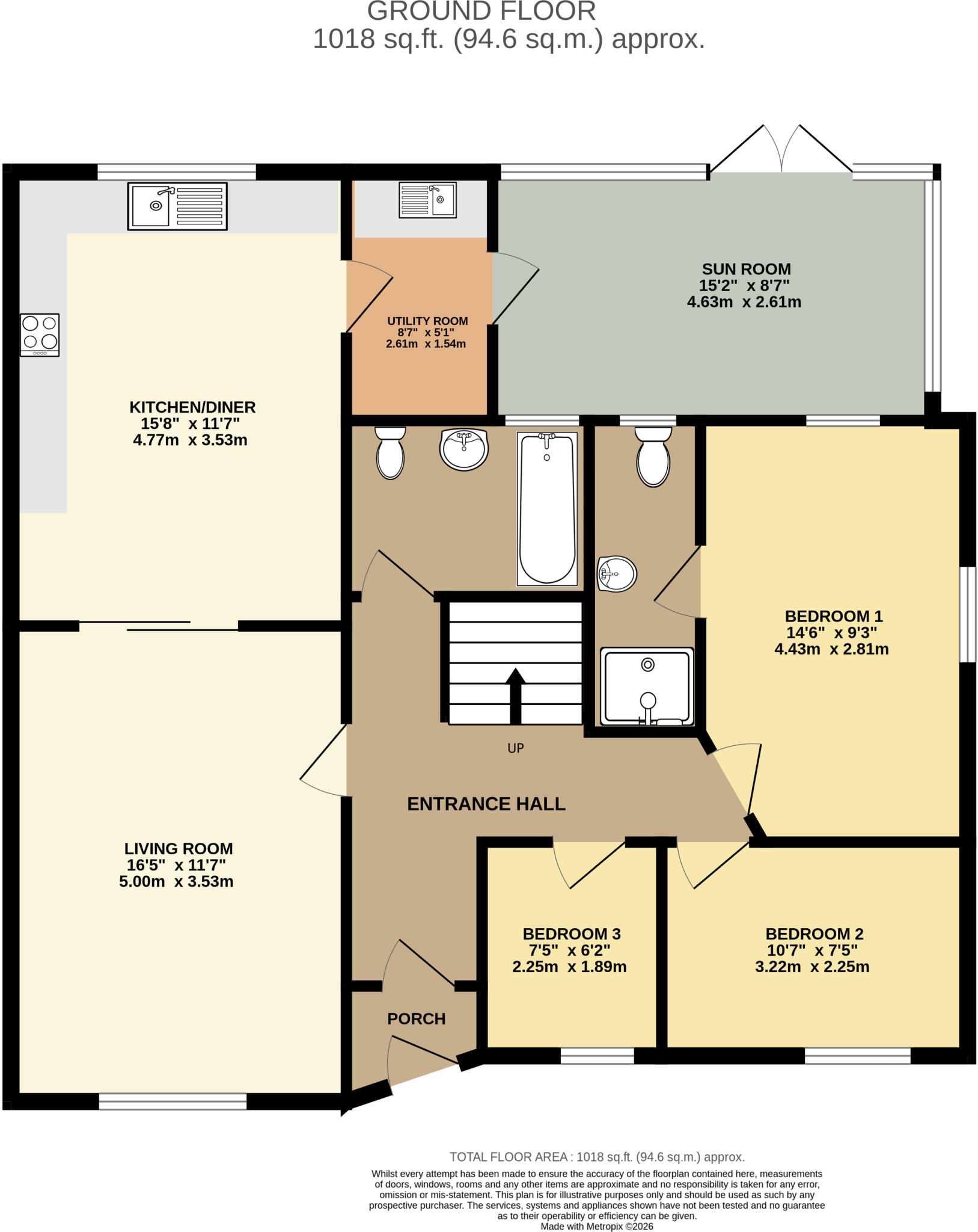 Highfield, Northam, Bideford, Devon, EX39 floorplan