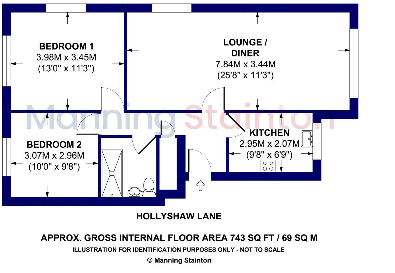 Hollyshaw Lane, Leeds, West Yorkshire floorplan