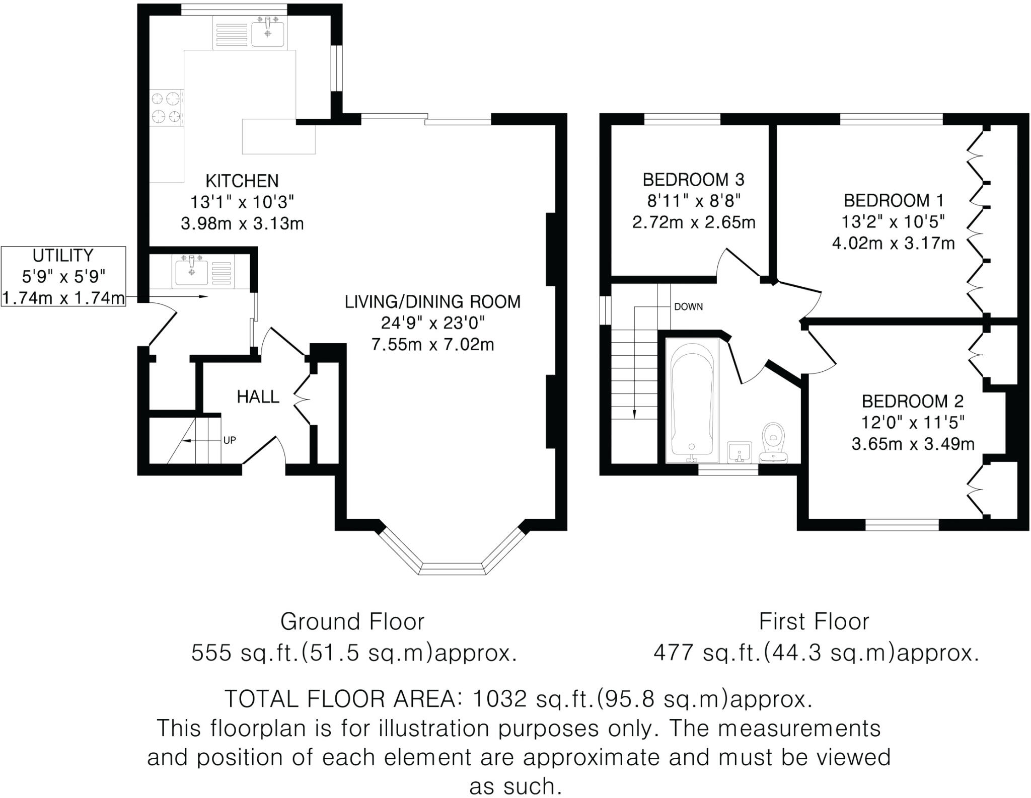 Connaught Road, St Albans, AL3 floorplan
