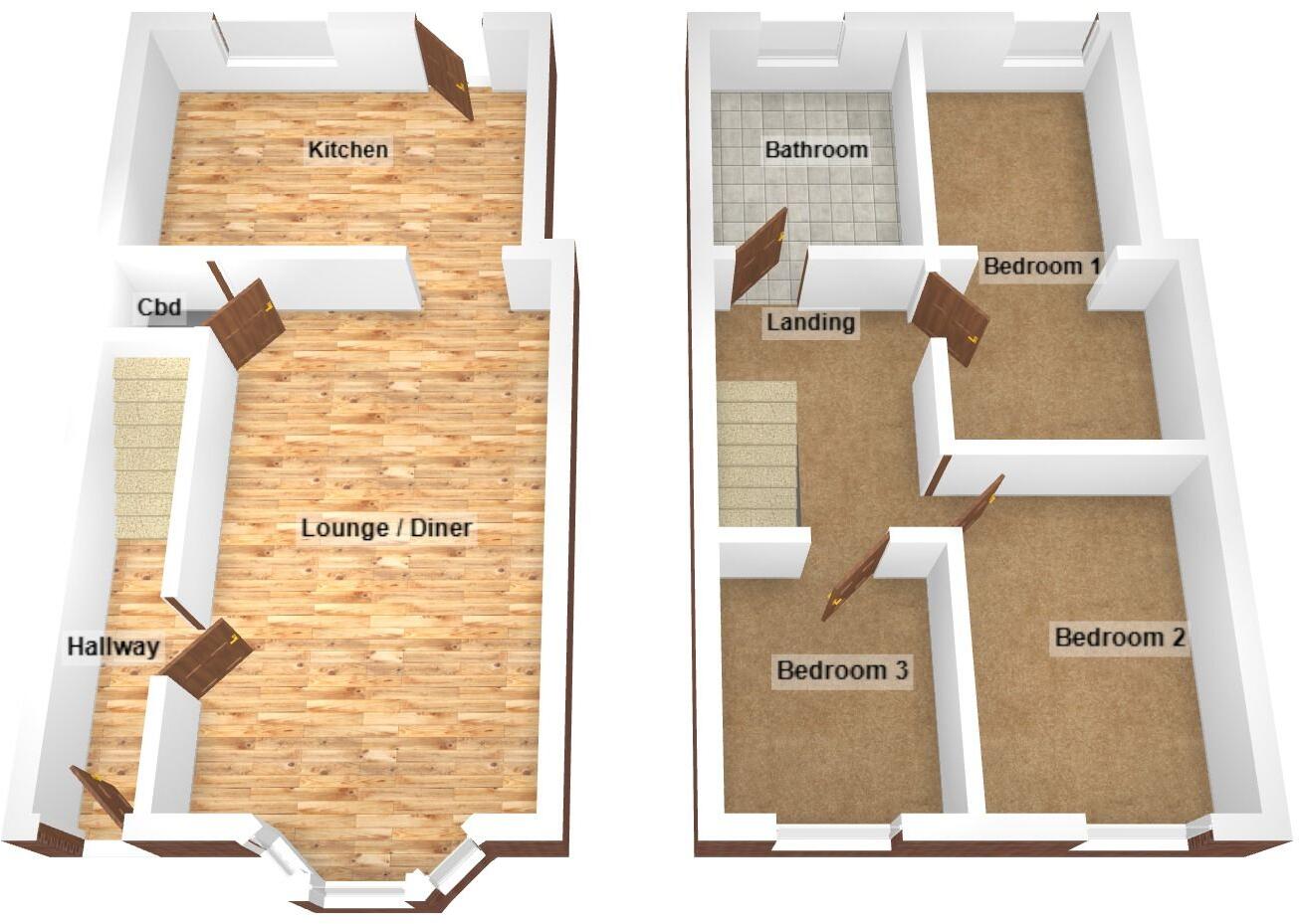 Bodwenarth Road, Cilfynydd, Pontypridd, CF37 4NT floorplan