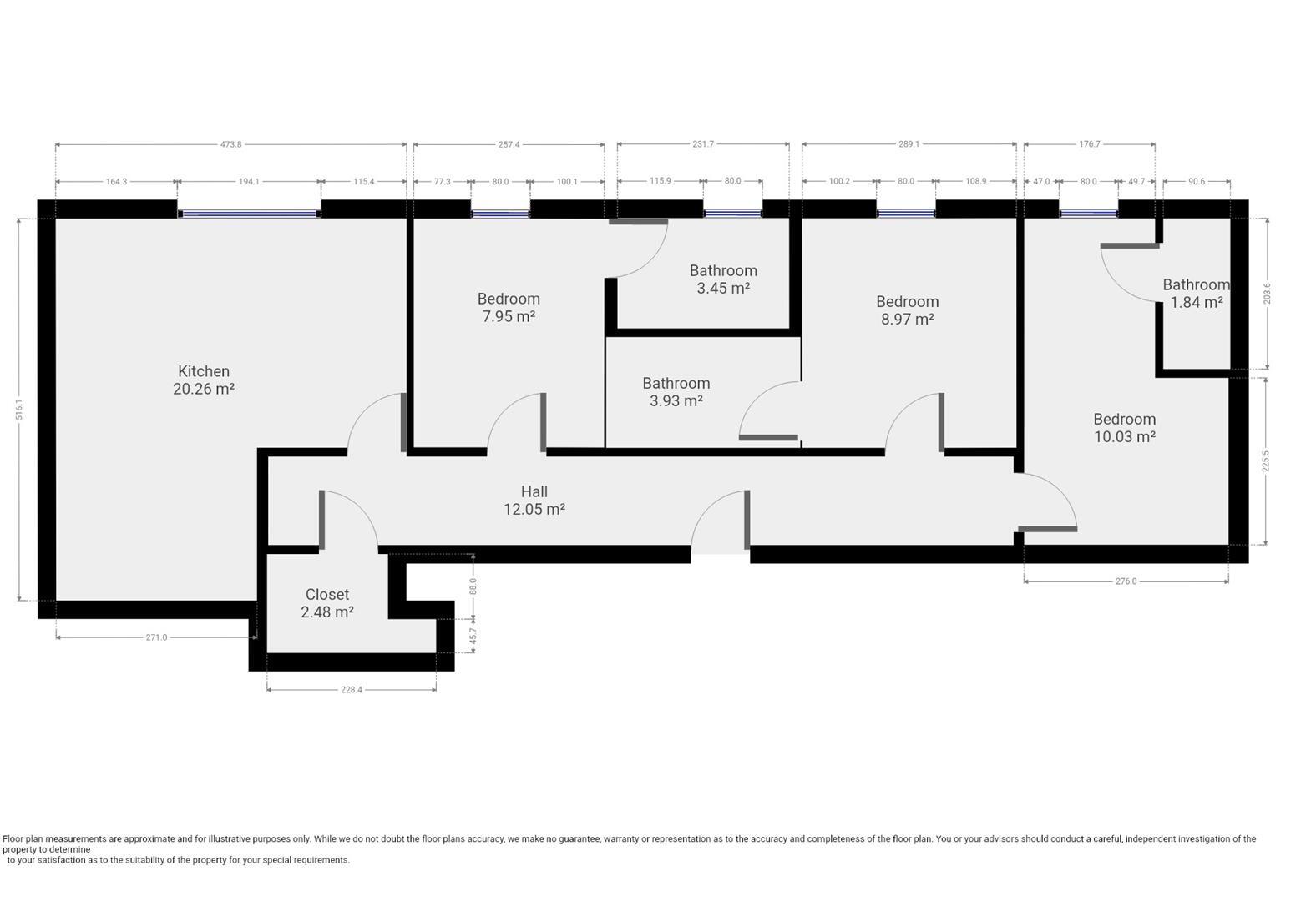 27/28 - Apt 8, Brayford Court - Student Apartment floorplan