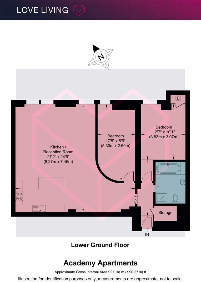 Academy Apartments, Hackney floorplan