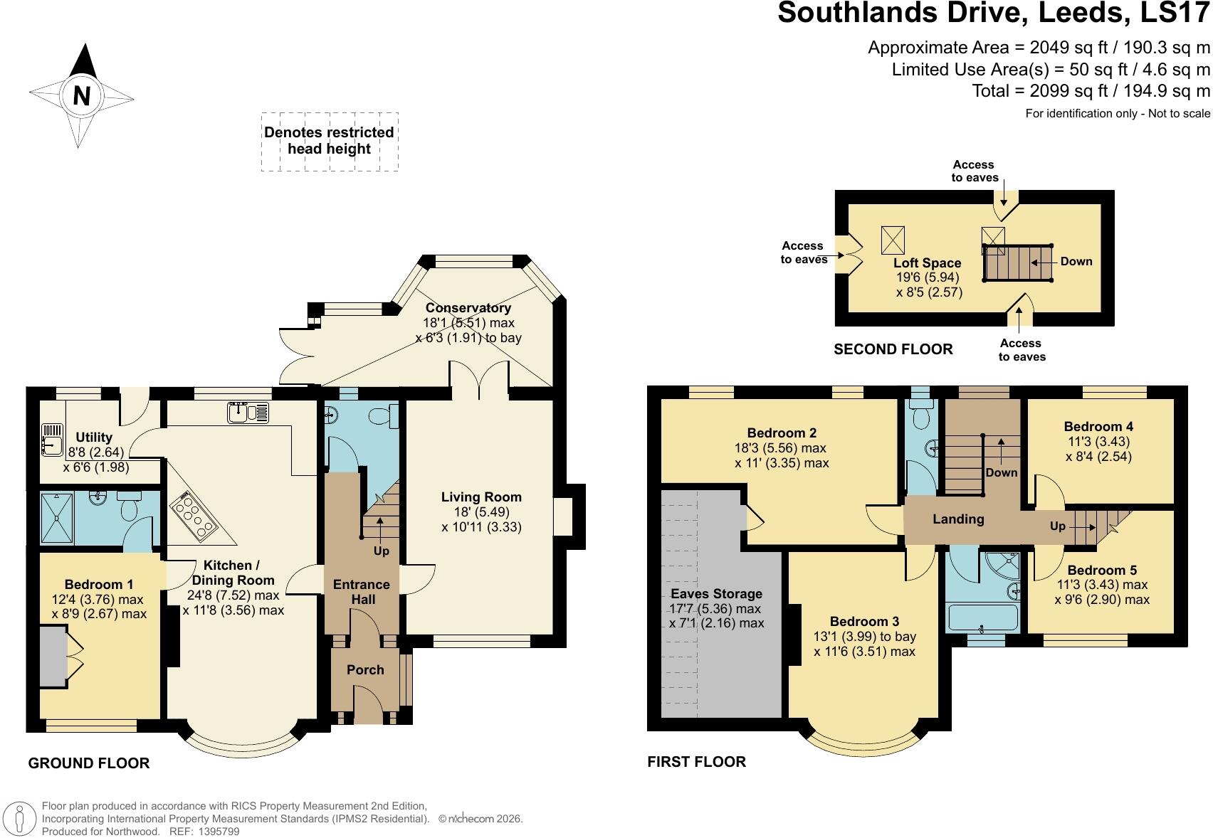 Southlands Drive, Moortown, Leeds, LS17 floorplan