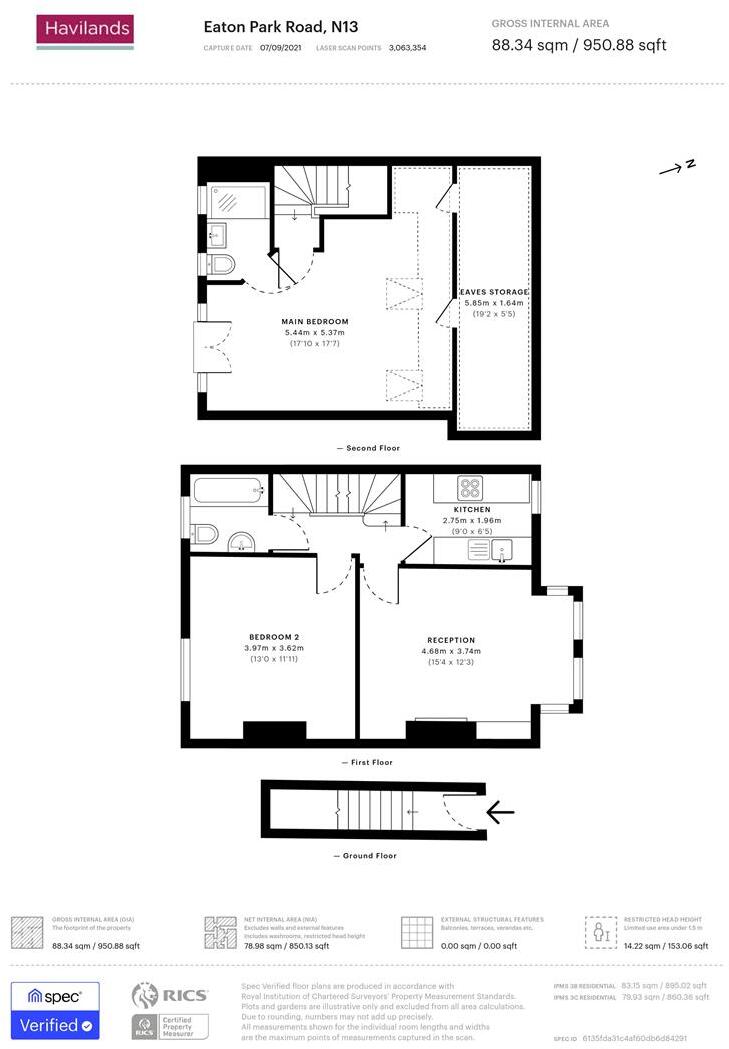 Eaton Park Road, Palmers Green, N13 floorplan