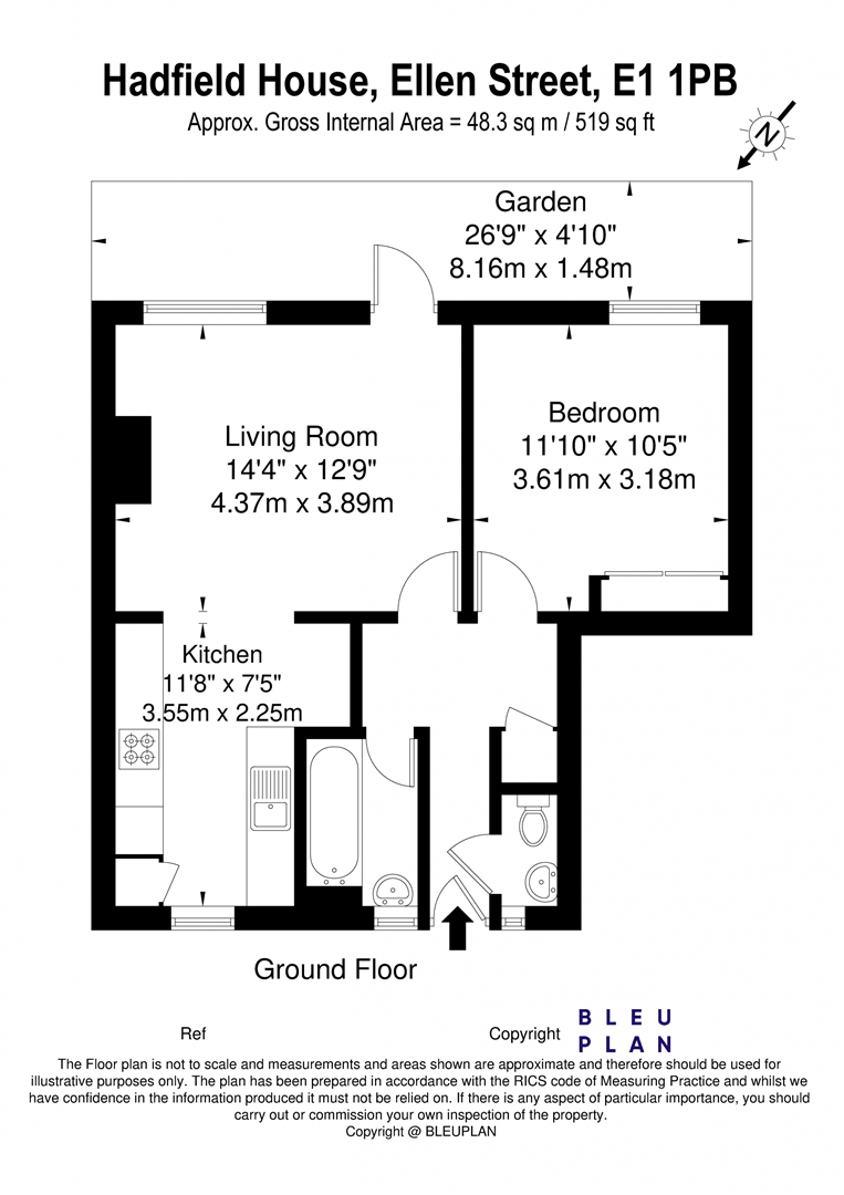 Hadfield House, Ellen Street, Aldgate, E1 floorplan