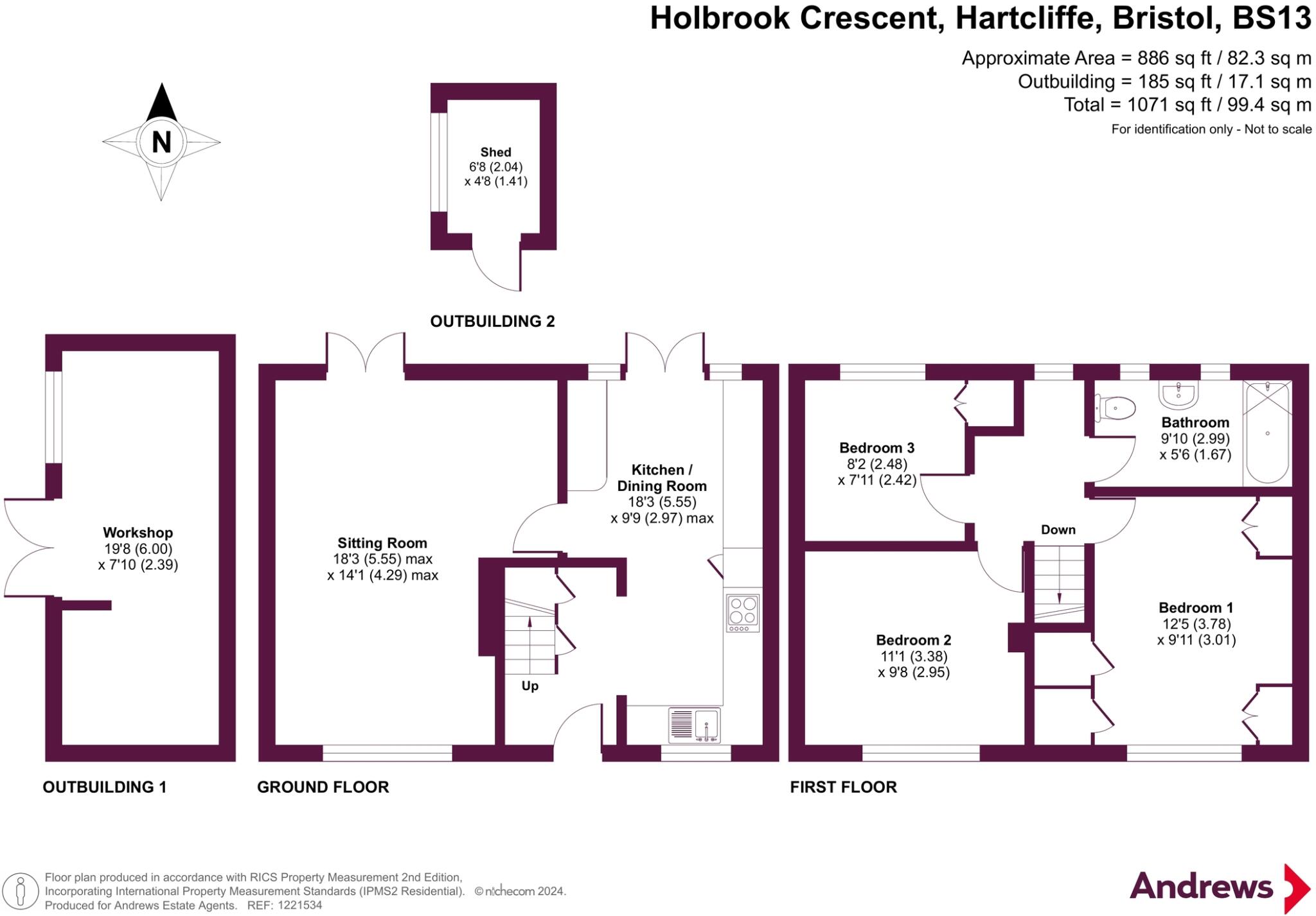 Holbrook Crescent, Hartcliffe, Bristol, City, BS13 floorplan