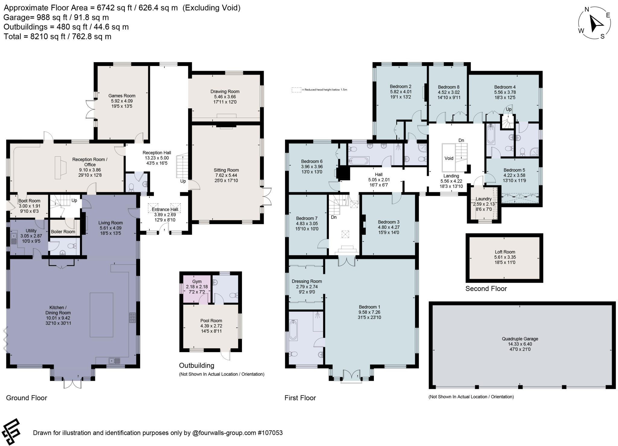 Gapemouth Road, Pirbright, Woking, Surrey, GU24 floorplan