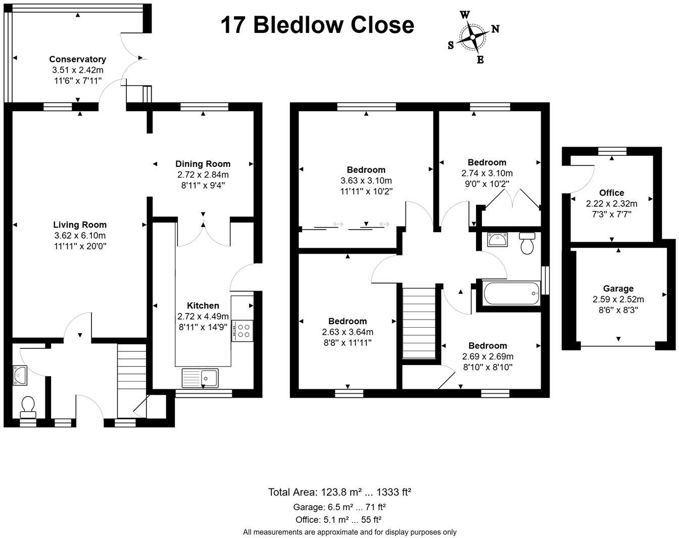 Bledlow Close, Newbury, Berkshire, RG14 floorplan