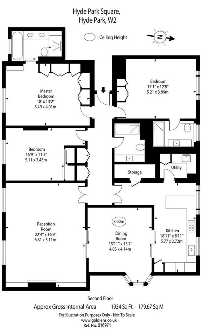 Hyde Park Square, London W2 floorplan