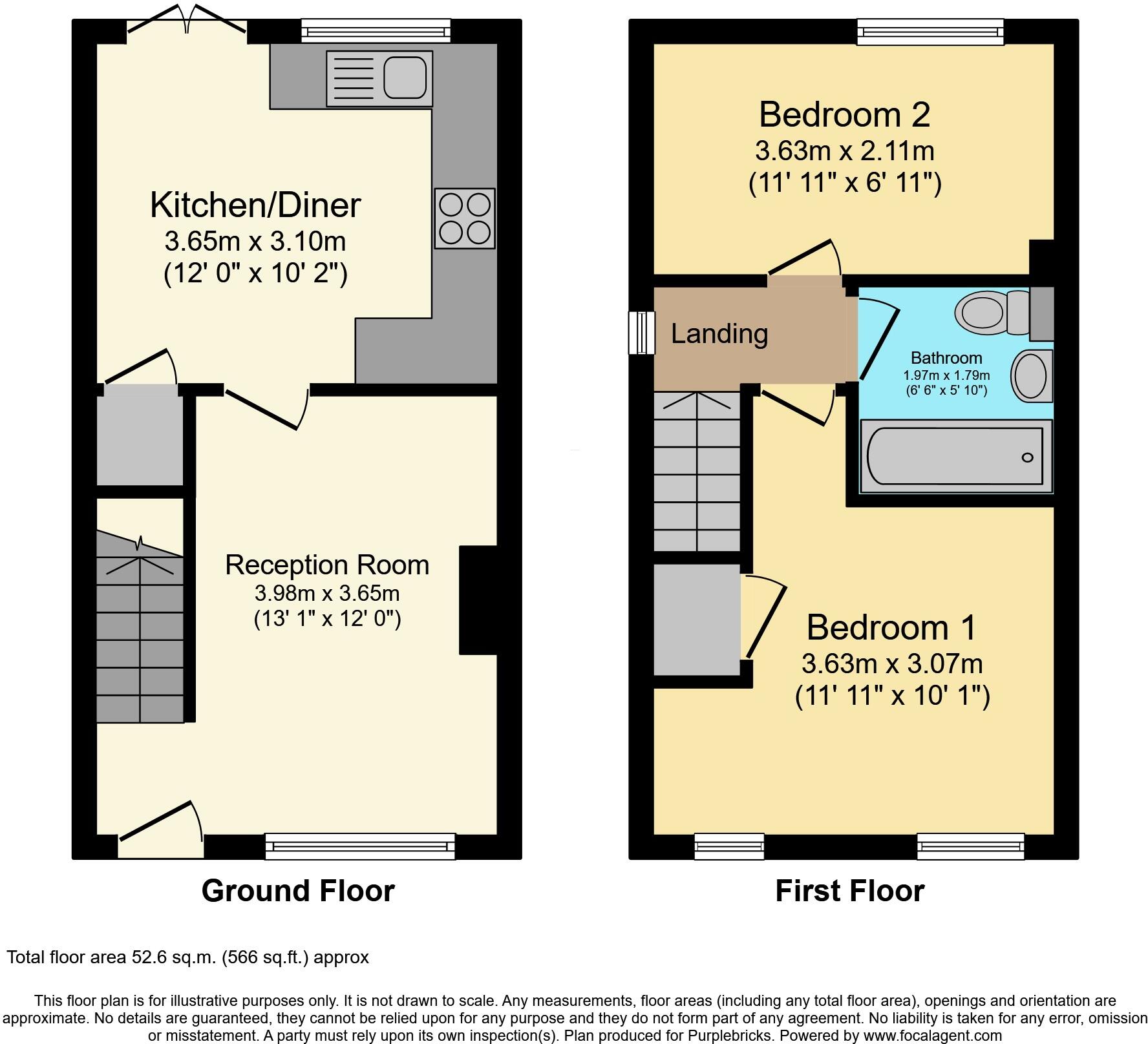 Brakeside Gardens, Whitehaven, CA28 floorplan