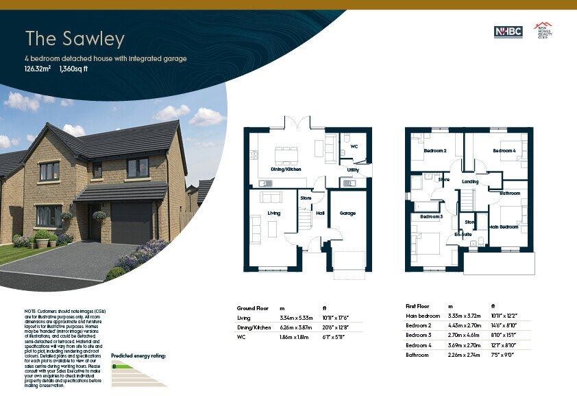 Hollinsgate, New Road, Burnley (The Sawley)  floorplan