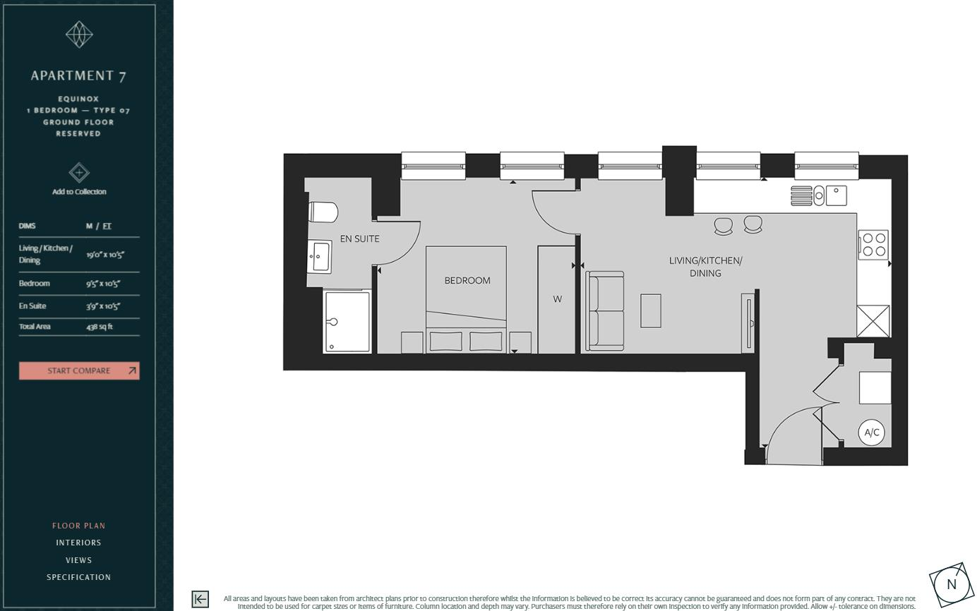 Equinox, One One Six, Cockfosters, EN4 floorplan