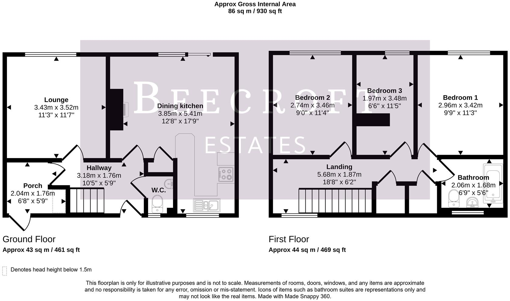 Saville Road, Wath-Upon-Dearne, Rotherham floorplan