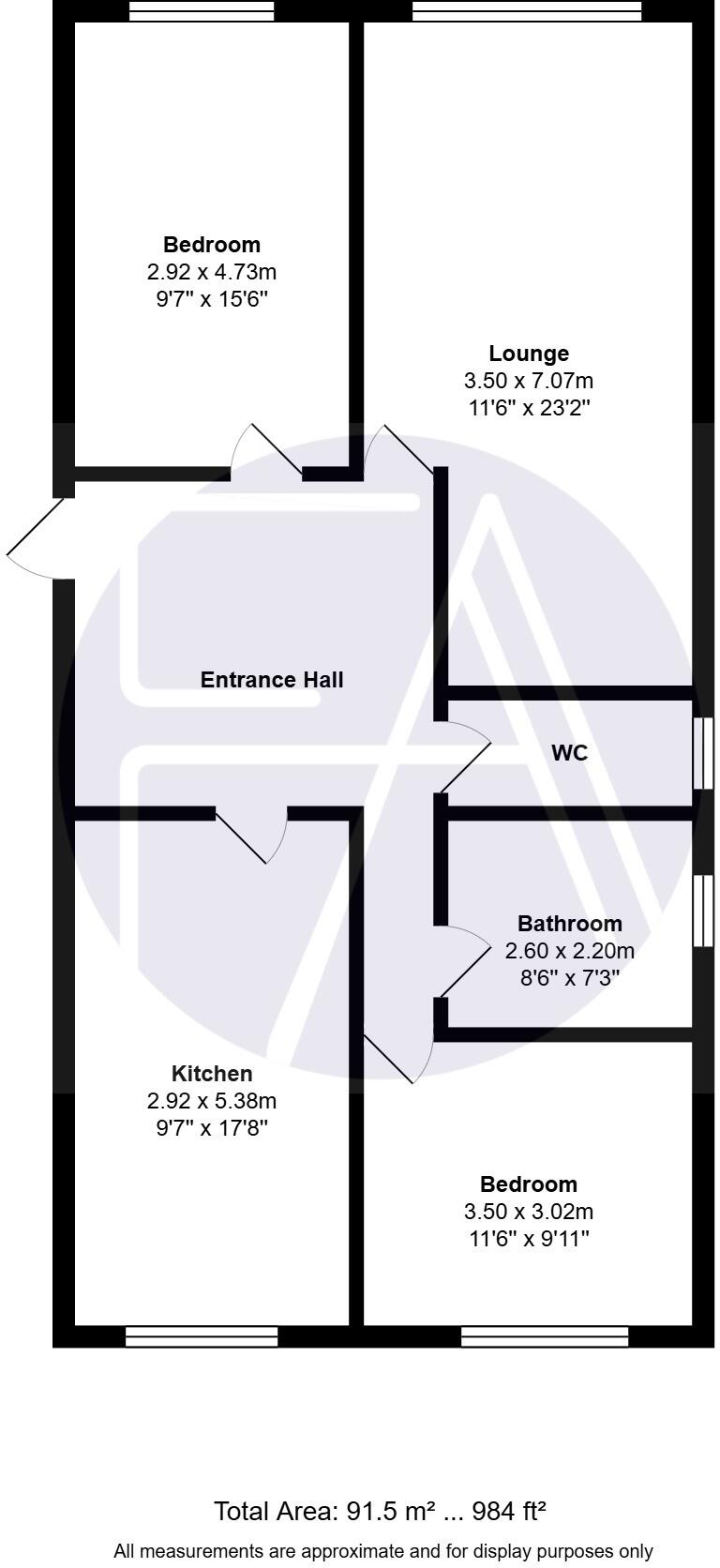 Hesketh View, Park Crescent, Southport, Merseyside, PR9 9LE floorplan
