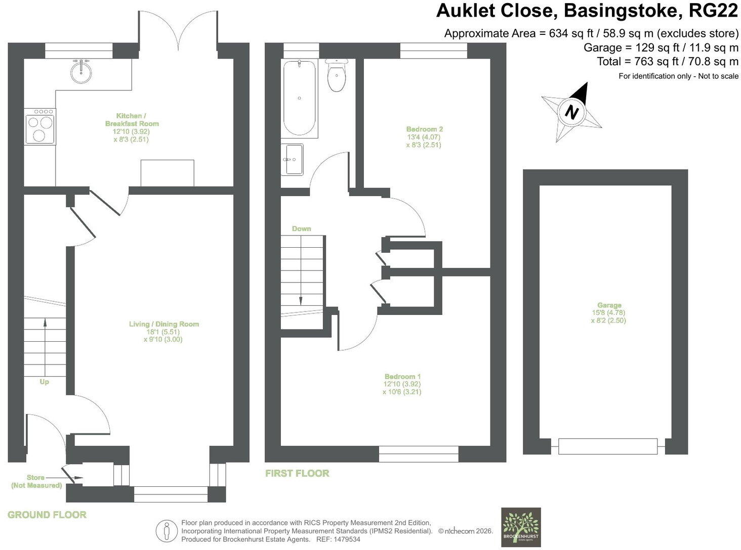Auklet Close, Basingstoke RG22 5JS floorplan