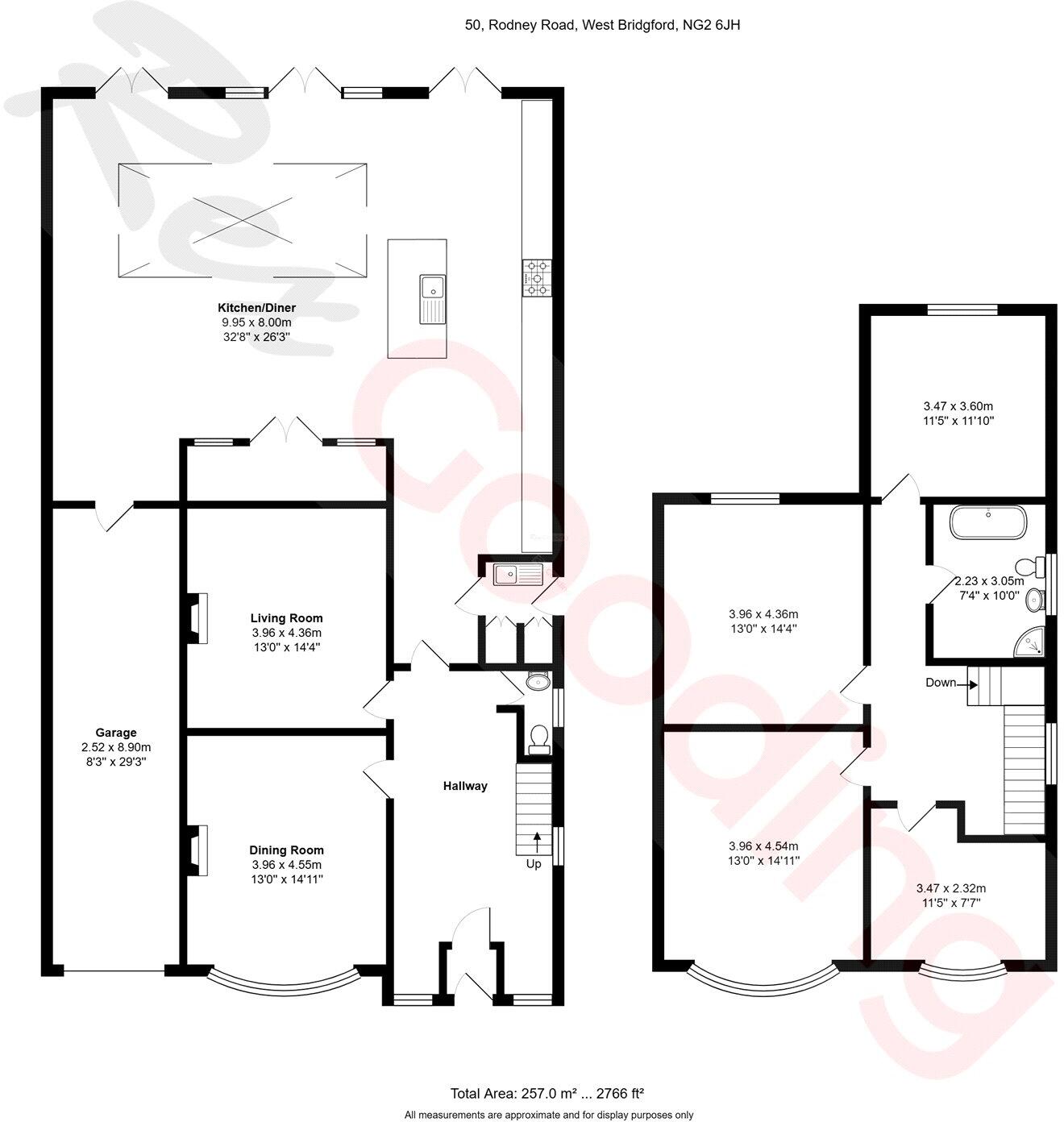 Rodney Road, West Bridgford, Nottingham, Nottinghamshire, NG2 floorplan