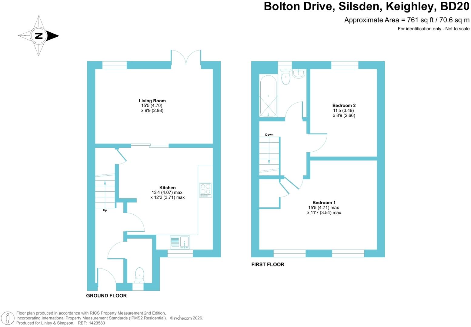 Bolton Drive, Silsden, Keighley, West Yorkshire, BD20 floorplan