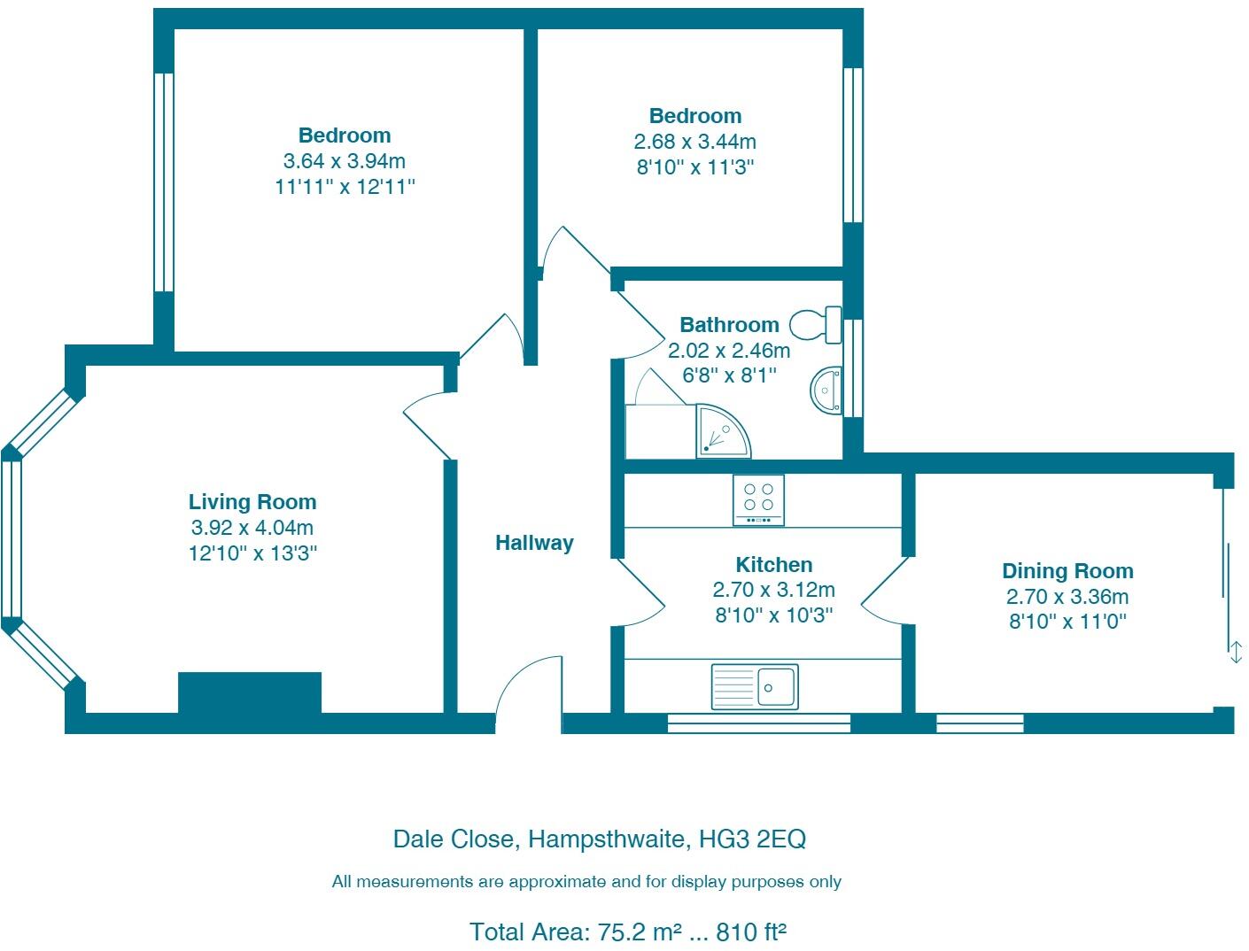 Dale Close, Hampsthwaite floorplan