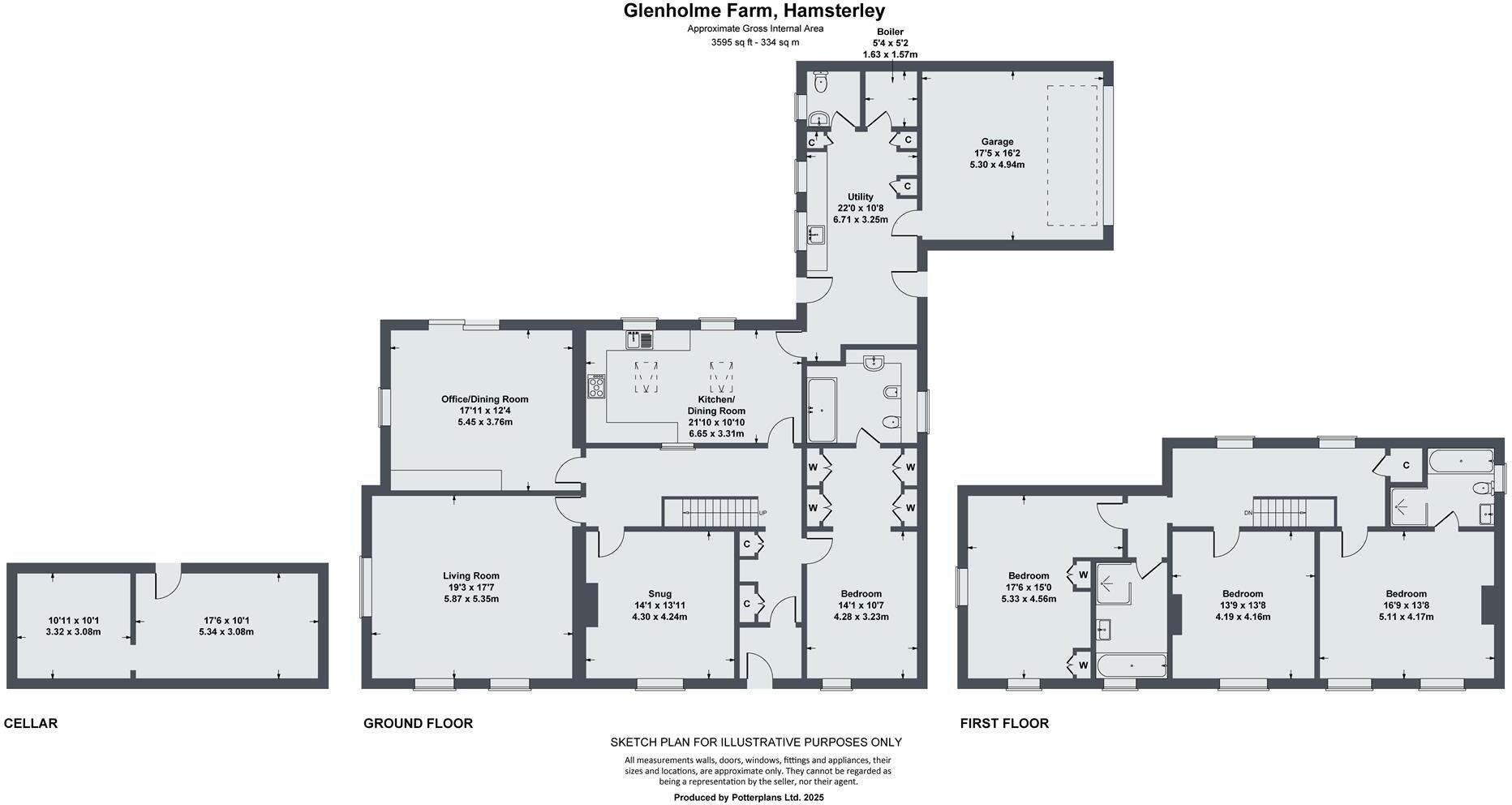 Glenholme Farm, Hamsterley, County Durham floorplan