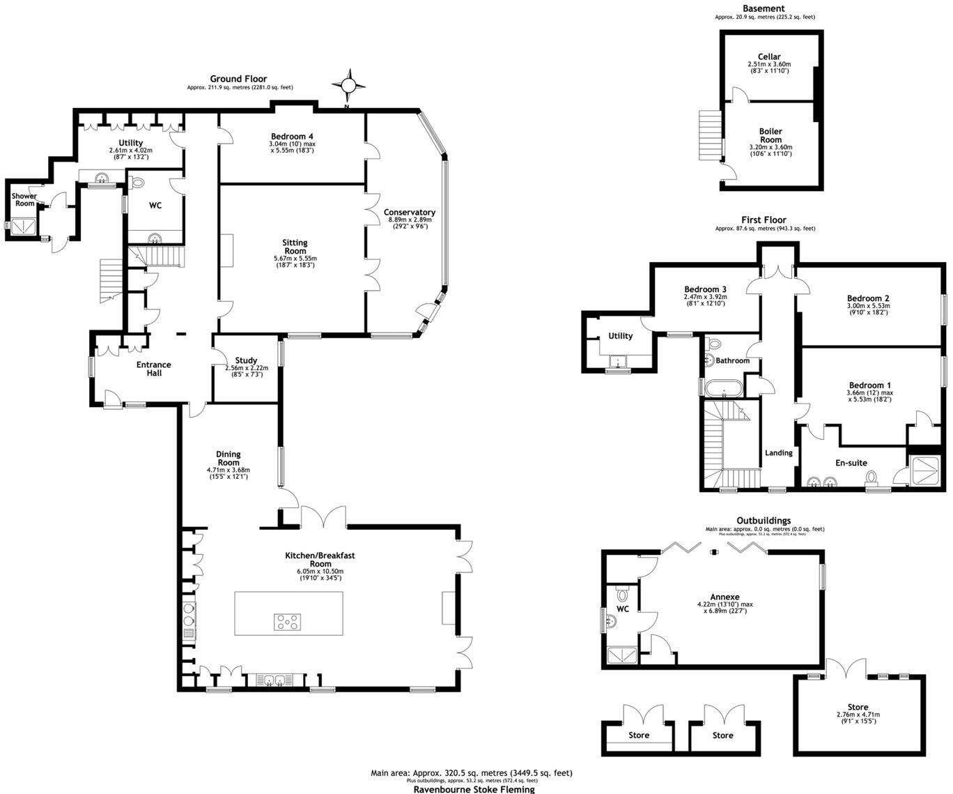 Ravensbourne Lane, Stoke Fleming floorplan