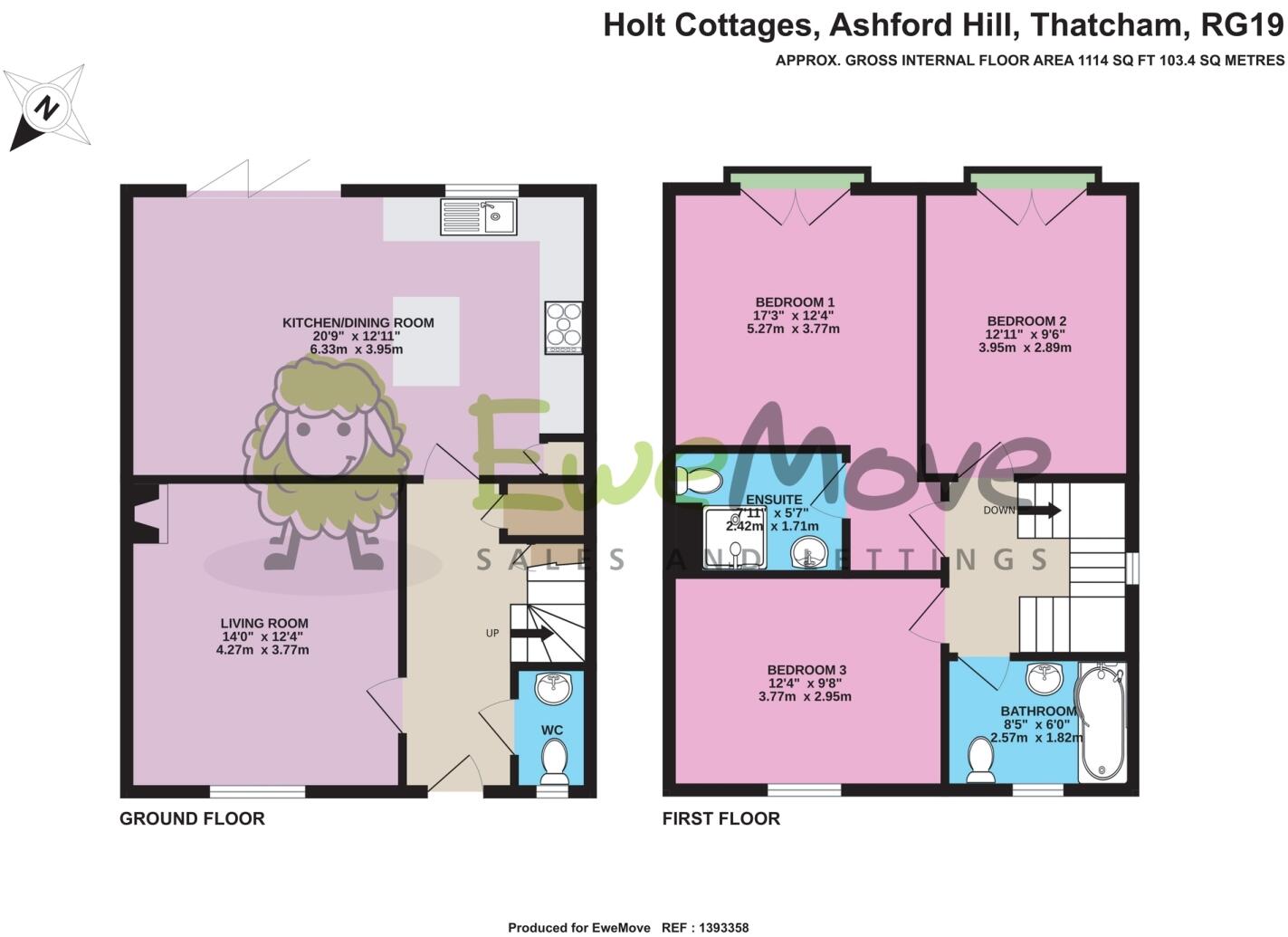 Holt Cottages, Ashford Hill, Thatcham, Berkshire, RG19 floorplan