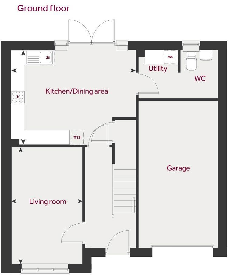 The Blythe, Willow Grange, Mastin Moor, Chesterfield floorplan