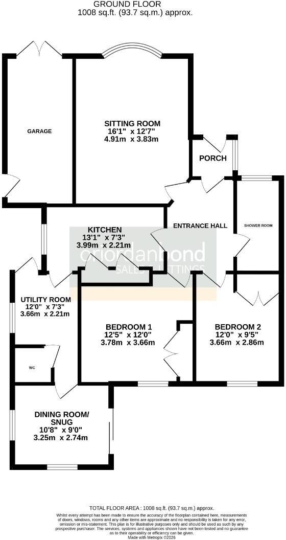 Ridgeway, Weston Favell Village, Northampton NN3 floorplan