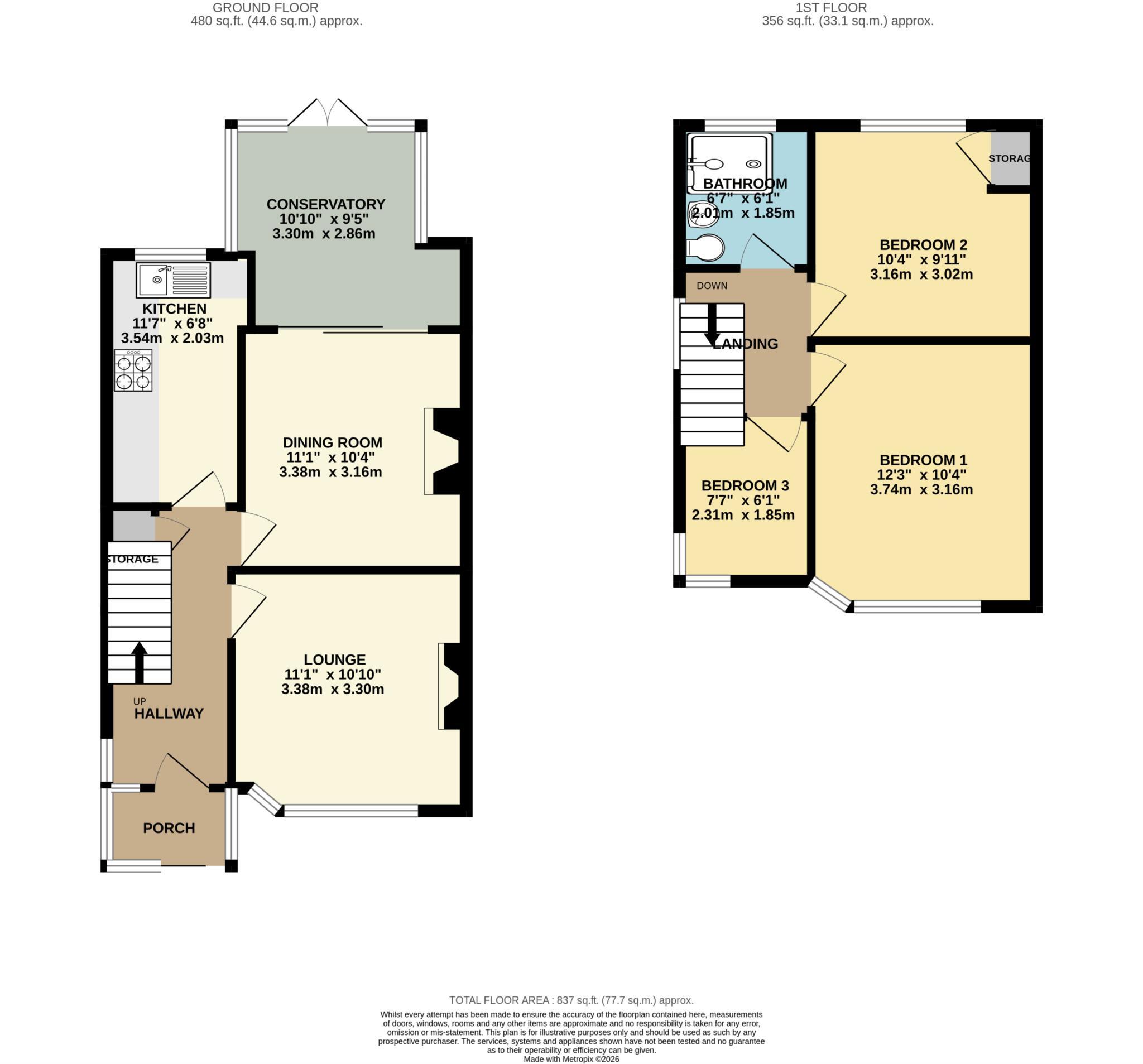 Asterfield Avenue, Bebington floorplan