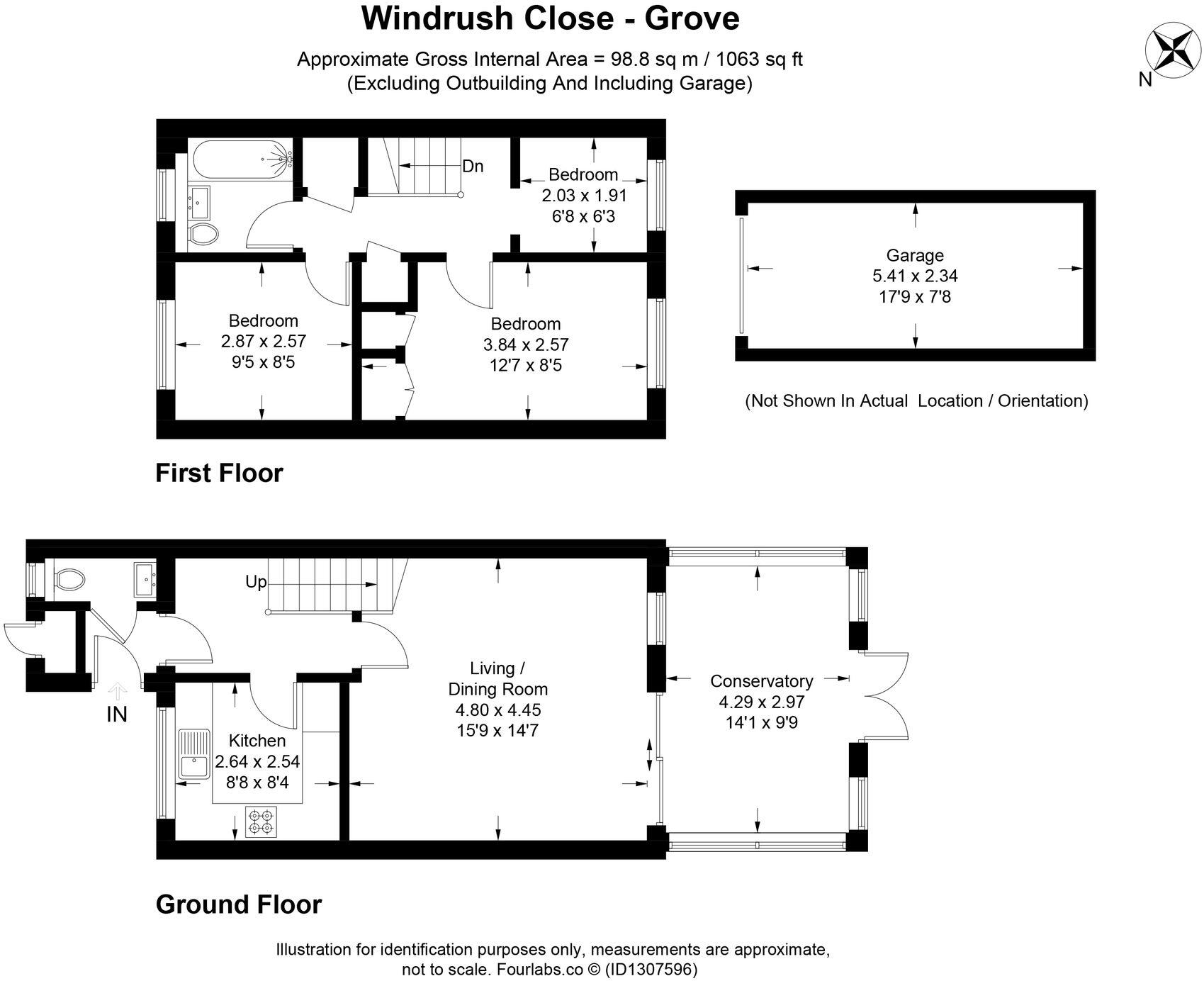 Windrush Close, Grove, OX12 floorplan